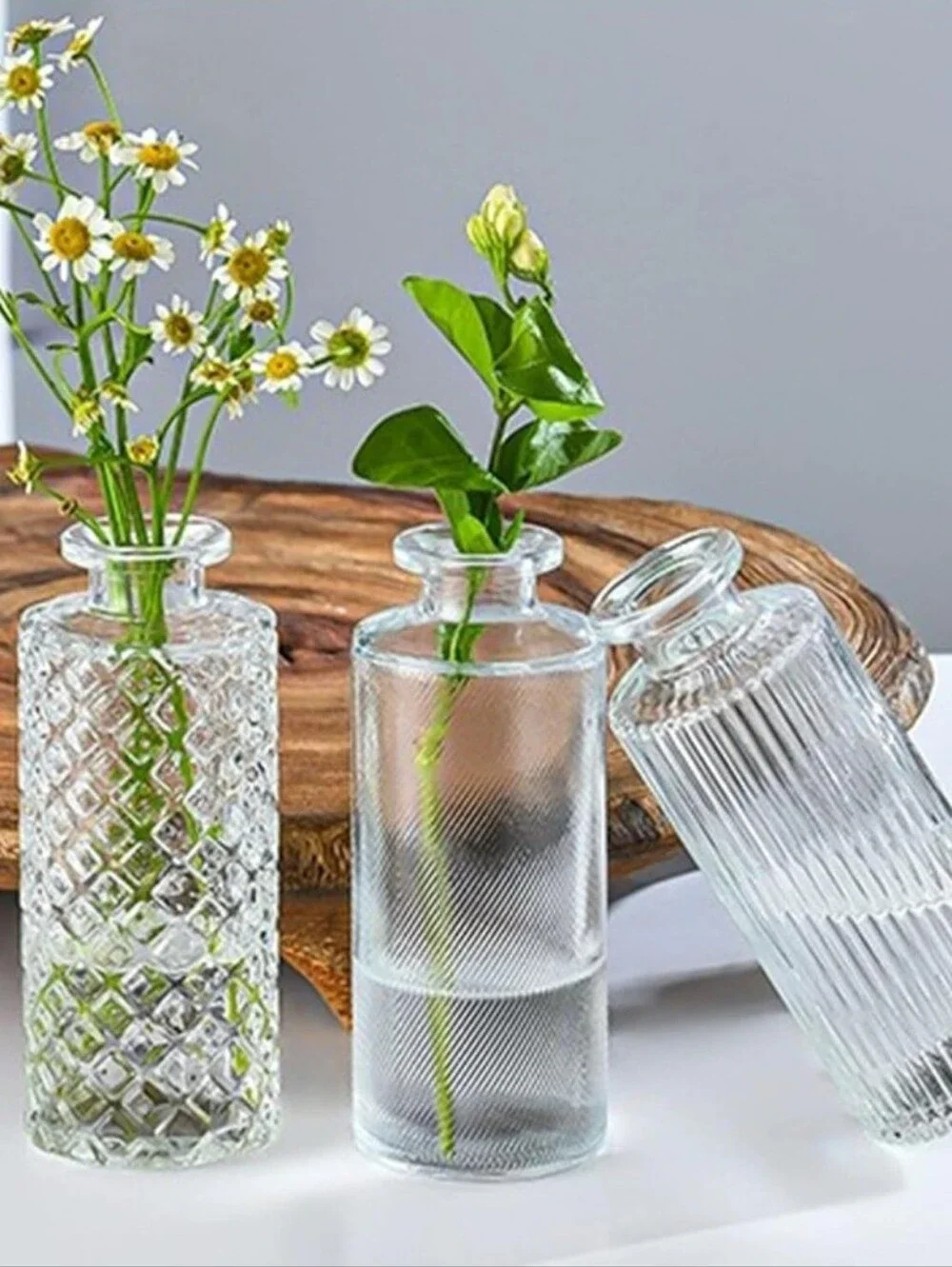 Lot of 32 Small Event Glass Bud Vases